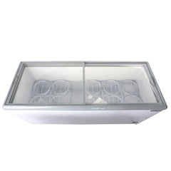 Maxx Cold Sliding Glass Top Mobile Ice Cream Display Freezer, 16 cu. ft. (453L), in White MXF71F