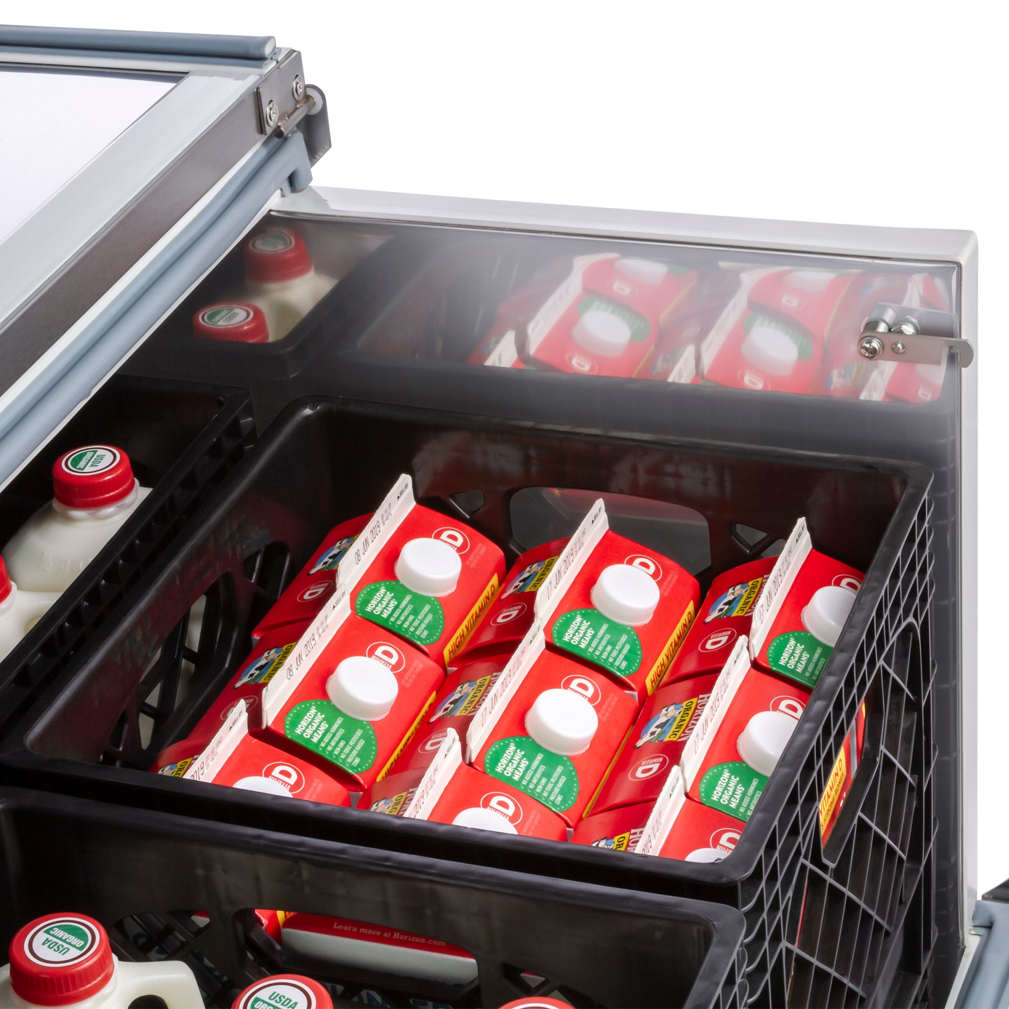 Maxx Cold Milk Cooler, 34"W, Stores up to (8) 13" Milk Crates, in Stainless Steel MXMC34HC