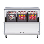 Maxx Cold Milk Cooler, 49"W, Stores up to (12) 13" Milk Crates, in Stainless Steel MXMC49HC