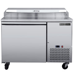 Maxx Cold One-Door Refrigerated Pizza Prep Table, 10.95 cu. ft. Storage Capacity, in Stainless Steel MXSPP50HC