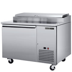 Maxx Cold One-Door Refrigerated Pizza Prep Table, 10.95 cu. ft. Storage Capacity, in Stainless Steel MXSPP50HC