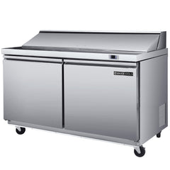 Maxx Cold Two-Door Refrigerated Sandwich and Salad Prep Station, 13.77 cu. ft., in Stainless Steel MXSR48SHC