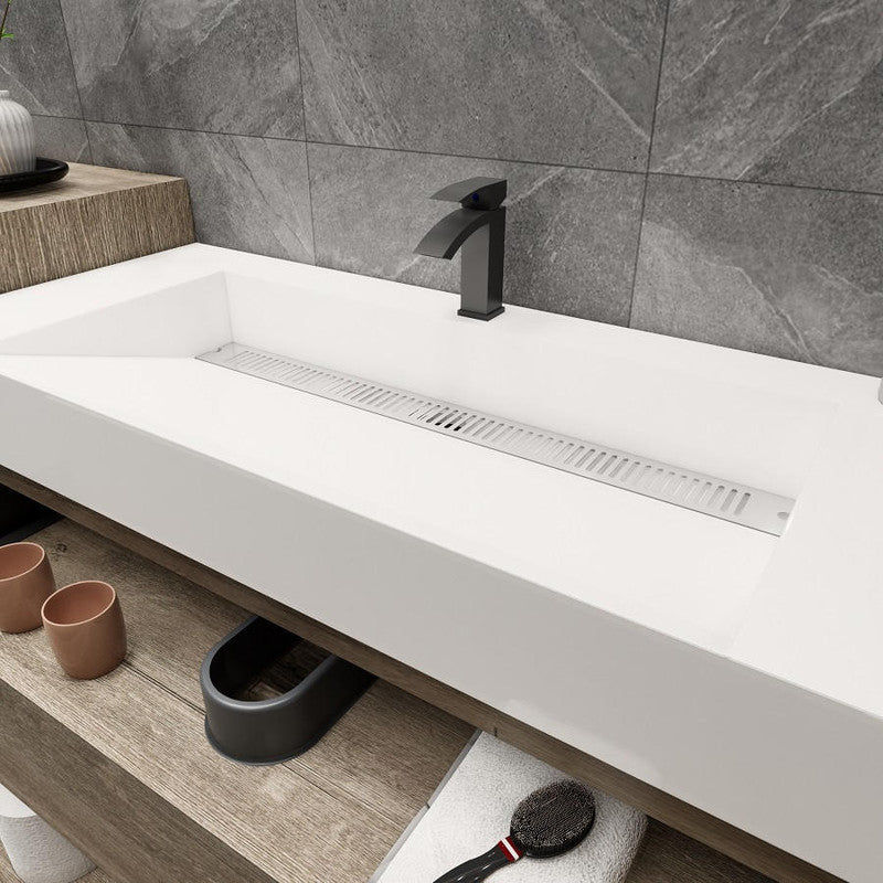 Moreno Bath 116" Floating Bathroom Vanity with FLX16 Acrylic Sink & Small Side Cabinet MAX16-9620