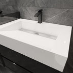 Moreno Bath MAX 92" Double Floating Bathroom Vanity with FLX16 Acrylic Sink W/Small Side Cabinet MAX16-7220D