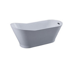 Bellaterra Melun 67 in. Freestanding Bathtub in White BA7529