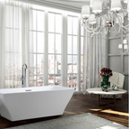 Bellaterra Messina 71 in. Freestanding Bathtub in Glossy White BA6826