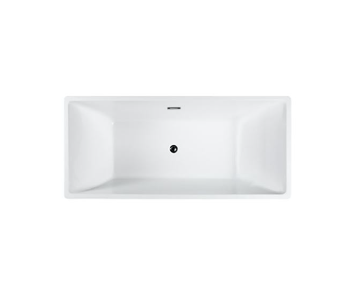 Bellaterra Messina 71 in. Freestanding Bathtub in Glossy White BA6826