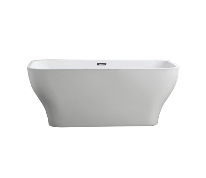 Bellaterra Novara 59 in. Freestanding Bathtub in Glossy White BA6829