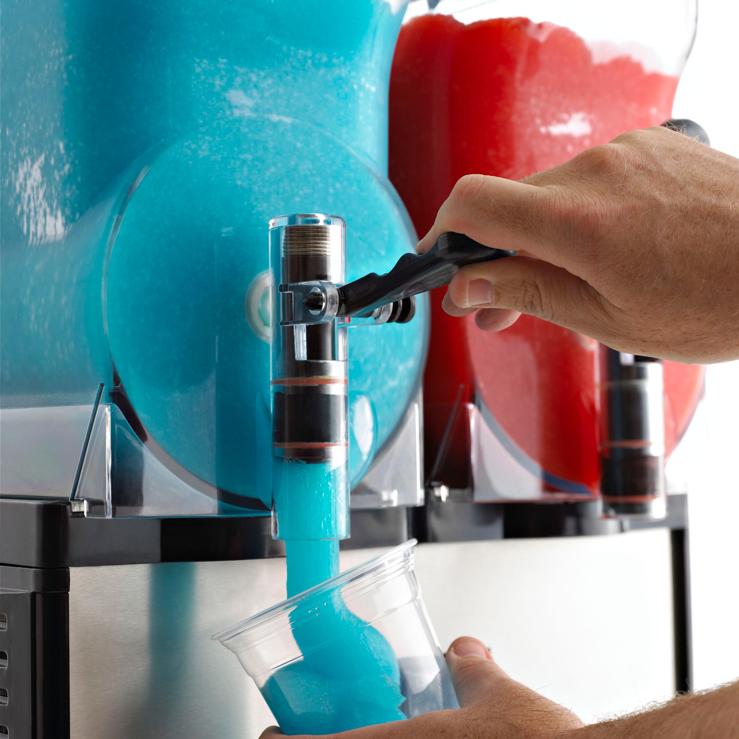 Omega Frozen Double Chamber 3-Gallon Bowl Granita Machine, in Black/Stainless Steel OFS20