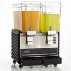 Omega Fresh Double Chamber 3-Gallon Bowl Drink Dispenser, in Black/Stainless Steel OSD20