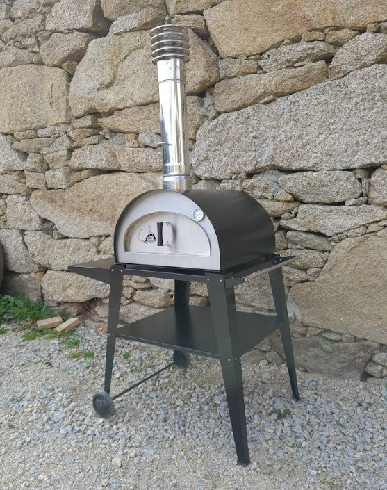 Proforno Portable Wood Fired Pizza Oven - Pizzi with Portable Cart PPIZ-BB