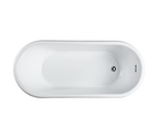 Bellaterra Padua 63 in. Freestanding Bathtub in Glossy White BA6830