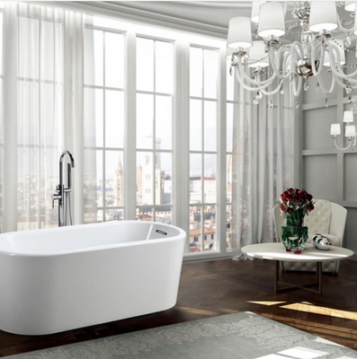 Bellaterra Padua 63 in. Freestanding Bathtub in Glossy White BA6830
