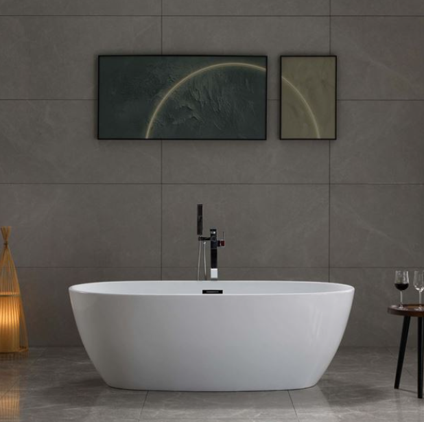 Bellaterra Pavia 67 in. Freestanding Bathtub in Glossy White BA6833