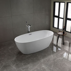 Bellaterra Pavia 67 in. Freestanding Bathtub in Glossy White BA6833