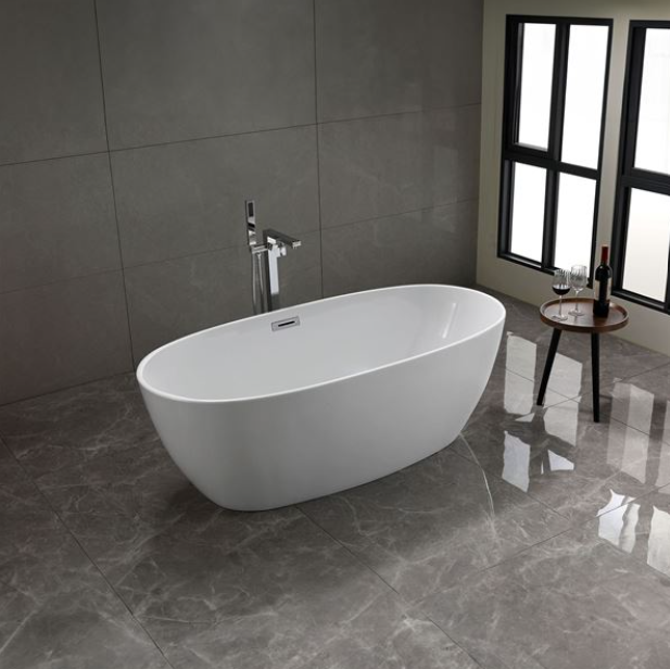 Bellaterra Pavia 67 in. Freestanding Bathtub in Glossy White BA6833