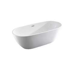 Bellaterra Pavia 67 in. Freestanding Bathtub in Glossy White BA6833