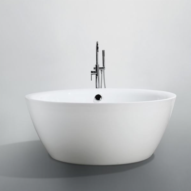 Bellaterra Pescara 59 in. Freestanding Bathtub in Glossy White BA6832