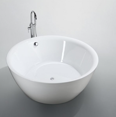 Bellaterra Pescara 59 in. Freestanding Bathtub in Glossy White BA6832