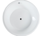 Bellaterra Pescara 59 in. Freestanding Bathtub in Glossy White BA6832