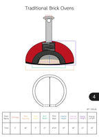 Proforno Portable Wood Fired Brick Pizza Oven - Tonío PTON-B