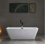 Bellaterra Rieti 67 in. Freestanding Bathtub in Glossy White BA6867