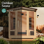EROMMY 4 Person Outdoor Sauna with Full-spectrum Heaters SP-EY-US-JFPL052MS
