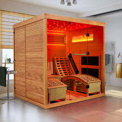 EROMMY Infrared Sauna 2 Person with Comfortable Sauna Chair SP-EY-US-JFPL064MS