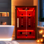 EROMMY Infrared Sauna 2 Person with Versatile Infrared Heating Panels SP-EY-US-JFPL065MS