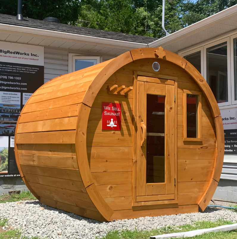 True North Schooner Outdoor Sauna – 8 ft Red Cedar S24030R