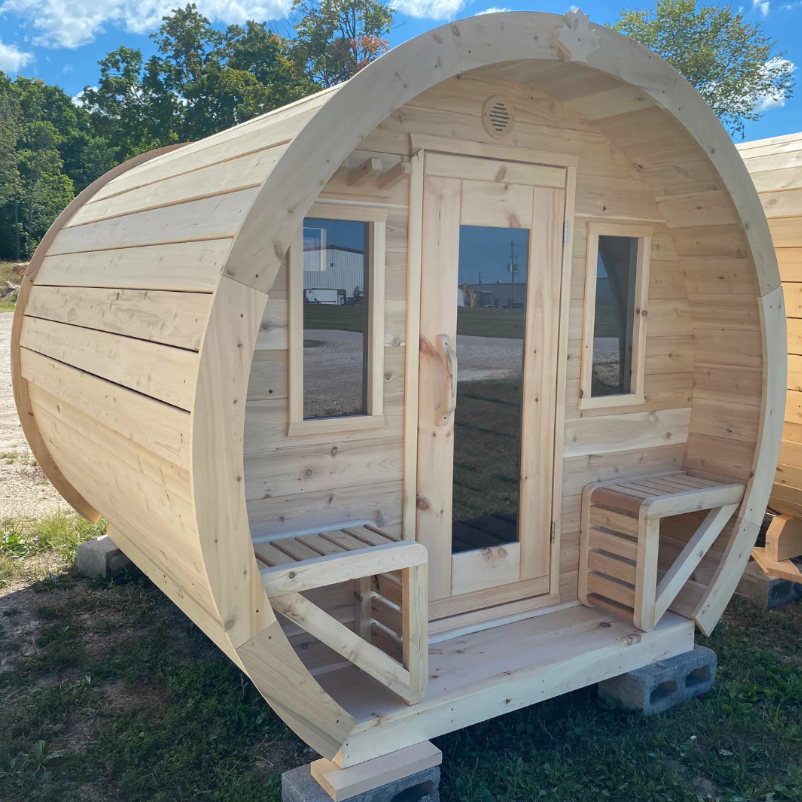 True North Schooner Outdoor Sauna – 8 ft Red Cedar S24030R