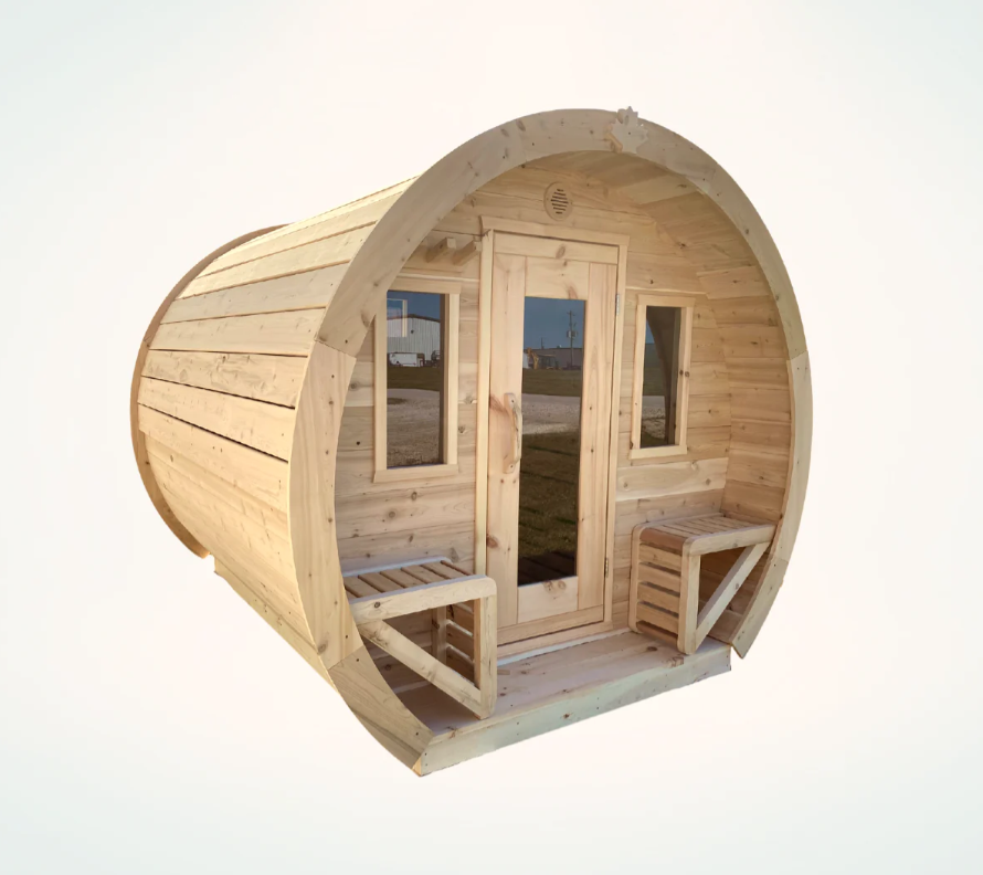 True North Schooner Outdoor Sauna – 8 ft Red Cedar S24030R