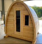 True North Large Pod Outdoor Sauna 8 ft. Red Cedar Wood LP24030R