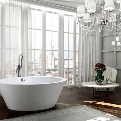 Bellaterra Udine 67 in. Freestanding Bathtub in Glossy White BA6827