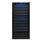 Vinotemp Butler Series Dual-Zone Wine Cooler, 110 Bottle Capacity, in Black VT-122TS-2Z