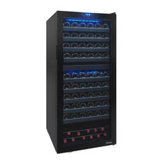 Vinotemp Butler Series Dual-Zone Wine Cooler, 110 Bottle Capacity, in Black VT-122TS-2Z