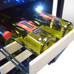 Vinotemp Private Reserve Series Panel Ready Dual-Zone 18" Wine Cooler, 32 Bottle Capacity, in Black VT-18PR28