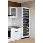 Vinotemp Private Reserve Series Panel Ready Dual-Zone 24" Wine Cooler, 126 Bottle Capacity, in Black  VT-24PR125