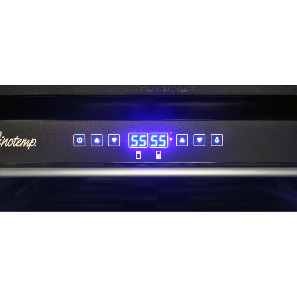 Vinotemp Private Reserve Series Panel Ready Dual-Zone 24" Wine Cooler, 126 Bottle Capacity, in Black  VT-24PR125
