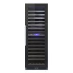 Vinotemp Private Reserve Series Panel Ready Dual-Zone 24" Wine Cooler, 126 Bottle Capacity, in Black  VT-24PR125