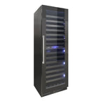 Vinotemp Private Reserve Series Panel Ready Dual-Zone 24" Wine Cooler, 126 Bottle Capacity, in Black  VT-24PR125