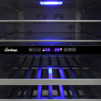 Vinotemp 24" Outdoor Dual-Zone Wine and Beverage Cooler, 30 Bottle and 84 12 oz Can Capacity, in Stainless Steel VT-OUTDR24GD