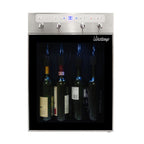 Vinotemp WineSteward Dispenser with Push Button Control, 4 Bottle Capacity, in Stainless Steel VT-PRWINEDIS4S