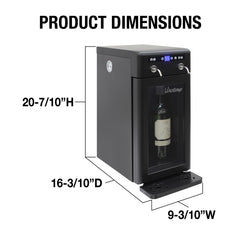 Vinotemp 2-Bottle Wine Dispenser (Black) VT-WD002-BLK