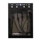 Vinotemp Wine Dispenser with Push Button Controls, 4 Bottle Capacity, in Black VT-WINEDISP4