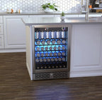 Vinotemp Vinoglow 151-Can Single-Zone Beverage Center VTBC117EVGSS