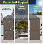 EROMMY 10 Ft. W x 12 Ft. D Wall Mounted Gazebo, All-Season Patio Gazebo Sunroom with Side Door XWG336BN