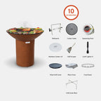 ARTEFLAME XXL 40" GRILL - CLASSIC BASE  TALLRND40-S