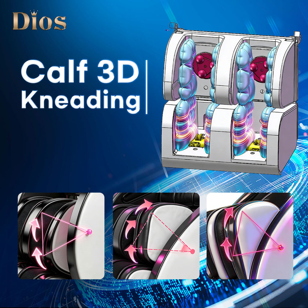 Dios Massage Chair 7D Dual Core Air Roller SL-track with 3D Calf Kneading Dios-7300