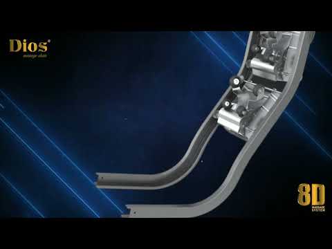 Kahuna Dios Massage Chair 8D AI Dual Air Tech Touch Roller SL-track with Brain Relaxation Program Dios-1288